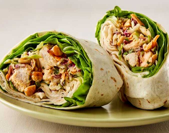 Thai Chicken Salad Wraps