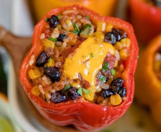 Turkey Taco Stuffed Peppers