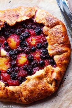 Yellow Plum and Blueberry Galette - 30 “Crave-Worthy” Fruit Galettes