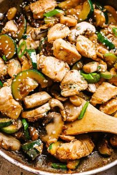 Zucchini Mushroom Chicken Stir Fry 1 - 30 Stunning Ways To Make Chicken Stir Fry