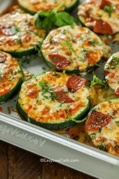 Zucchini Pizza Bites - Here Are 30 Best Dishes Made with Zucchini