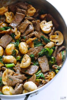 inger Beef Mushroom Kale Stir Fry - 25 Appetizing Recipes For Mushroom Stir Fry
