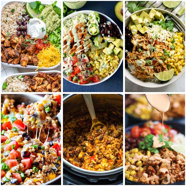 20 Savory Chicken Burrito Bowls For Dinner