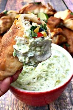 Air Fryer Vegetarian Southwestern Egg Rolls with Avocado Ranch - 30 Flavorful Egg Rolls On The Go