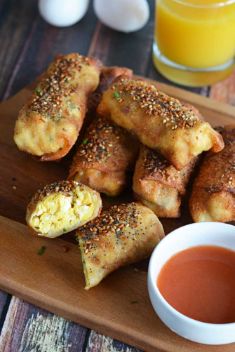 Bacon Egg and Cheese “Everything” Egg Rolls - 30 Flavorful Egg Rolls On The Go