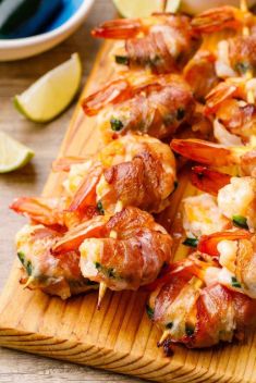 Bacon Wrapped Jalapeno Shrimp Skewers - 30 Ridiculously Good Recipes For Shrimp Skewers