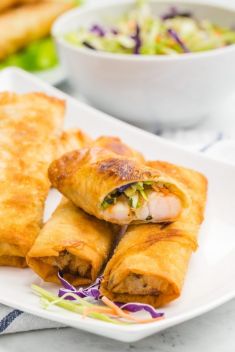 Baked or Fried Shrimp and Veggie Egg Rolls - 30 Flavorful Egg Rolls On The Go