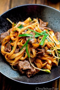 Beef Chow Fun NoodlesPan Fried Ho Fun - 25 Chinese Noodle Dishes That Will Drive You Crazy
