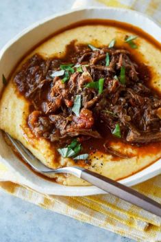 Braised Beef Ragu over Cheesy Polenta - 30 Best Recipes For Braised Beef For Dinner