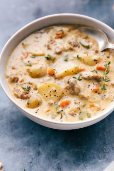 Cheeseburger Soup - 30 Super Delicious Sausage Soups For A Crowd