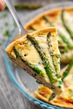 Cheesy Ham Asparagus Quiche - 30 Best Recipes For Quiche For A Crowd