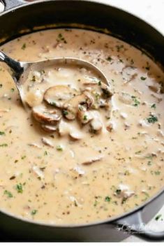 Cream Of Mushroom Soup - 30 Super Healthy and Delicious Mushroom Soups