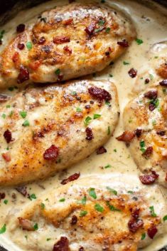 Creamy Bacon Chicken - 30 “Addictive” Keto Chicken Dishes For Dinner