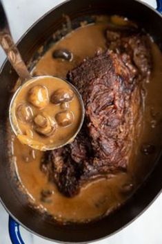 Creamy Mushroom Beef Chuck Roast - 30 Best Dinners With Crock Pot Beef