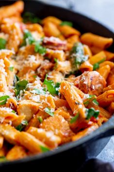 Creamy Tomato Chicken and Chorizo Pasta - Here Are 30 Best Recipes For Chorizo Sausage