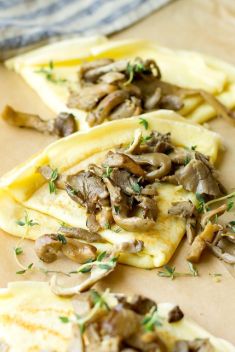 Crepes with Wild Mushrooms and Gruyere - 30 Delicious Crepes That Will Make Your Day
