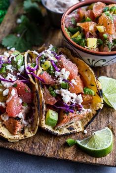 Cuban Fish Tacos with Citrus Mango Slaw - 30 Best Fish Tacos That Will Change Your Mind Of Fish
