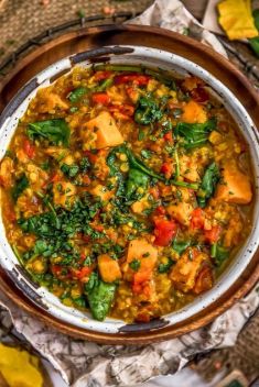 Curried Red Lentil and Sweet Potato Stew - 30 Stunning Recipes For Vegan Curry