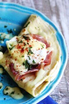 Easy Crepes Eggs Benedict - 30 Delicious Crepes That Will Make Your Day