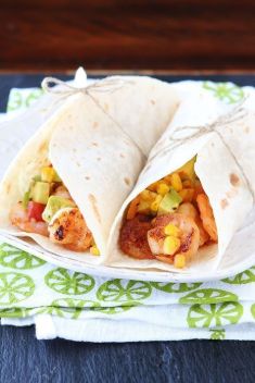Firecracker Shrimp Tacos with Avocado Corn Salsa - 30 Crazy Good Shrimp Tacos On The Go