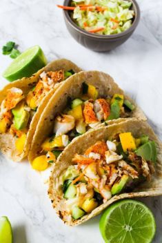 Fish Tacos with Cod and Mango Salsa - 30 Best Fish Tacos That Will Change Your Mind Of Fish