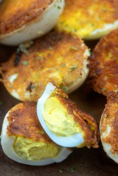Fried Deviled Eggs - 30 Delicious Homemade Egg Snacks On The Go