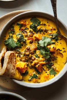 Ginger Sweet Potato Coconut Milk Stew With Lentils Kale - 30 Stunning Recipes For Vegan Curry