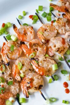 Grilled Bang Bang Shrimp Skewers - 30 Ridiculously Good Recipes For Shrimp Skewers