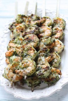 Grilled Pesto Shrimp Skewers - 30 Ridiculously Good Recipes For Shrimp Skewers