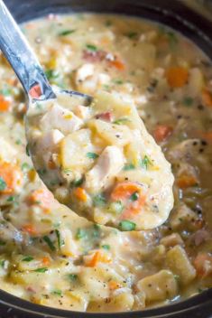 Healthy Slow Cooker Chicken Potato Soup - 30 Fabulous Dinners With Slow Cooker Potatoes