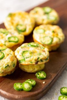 Jalapeno Cheddar Egg Bites - 30 Delicious Homemade Egg Snacks On The Go