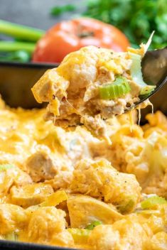 Keto Buffalo Chicken Cauliflower Casserole - 30 “Addictive” Keto Chicken Dishes For Dinner