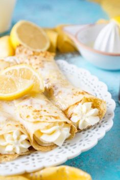 Lemon Cheesecake Crepes - 30 Delicious Crepes That Will Make Your Day