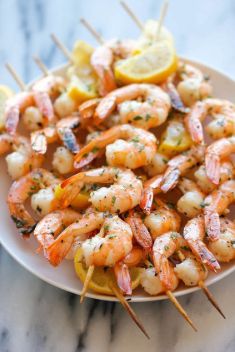 Lemon Garlic Shrimp Kabobs - 30 Ridiculously Good Recipes For Shrimp Skewers