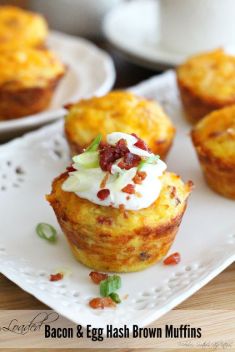 Loaded Bacon And Egg Hash Brown Muffins - 30 Delicious Homemade Egg Snacks On The Go