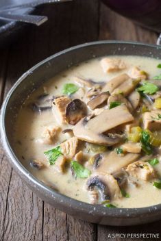 Low Carb Creamy Chicken Mushroom Soup - 30 Super Healthy and Delicious Mushroom Soups