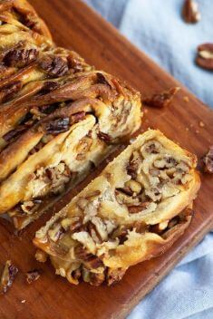 Maple Caramel Pecan Sticky Babka Cake - Here Are 30 Best Things To Make with Pecans