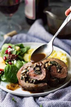 Mushroom and Blue Cheese Stuffed Flank Steak - 25 Best Recipes For Stuffed Flank Steak