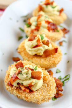 Old Lady Gang Air Fryer Deep Fried Deviled Eggs - 30 Delicious Homemade Egg Snacks On The Go