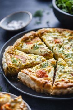 Puff Pastry Smoked Salmon Quiche With Goat Cheese - 30 Best Recipes For Quiche For A Crowd