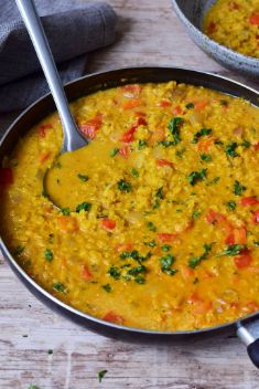 Red Lentil Dahl - 30 Stunning Recipes For Vegan Curry