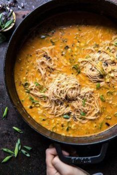 Saucy Coconut Summer Curry with Rice Noodles and Garden Vegetables - 30 Stunning Recipes For Vegan Curry