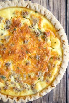 Sausage and Cream Cheese Quiche - 30 Best Recipes For Quiche For A Crowd