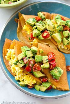 Savory Scrambled Egg Crepes With Avocado Pico De Gallo - 30 Delicious Crepes That Will Make Your Day