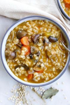 Slow Cooker Mushroom Barley Stew - 30 Super Healthy and Delicious Mushroom Soups