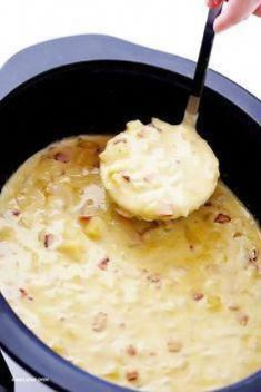 Slow Cooker Potato Soup - 30 Fabulous Dinners With Slow Cooker Potatoes