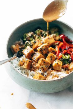 Spicy Peanut Tofu Bowls - 30 Best Spicy Tofu Dishes For Dinner