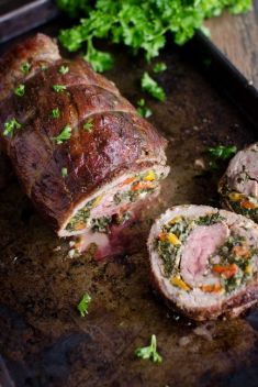 Stuffed Flank Steak with Blue Cheese Spinach and Peppers - 25 Best Recipes For Stuffed Flank Steak
