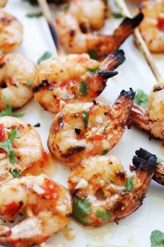 Sweet Chili Shrimp Skewers - 30 Ridiculously Good Recipes For Shrimp Skewers