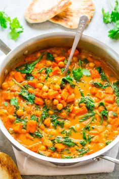 Sweet Potato and Chickpea Coconut Curry - 30 Stunning Recipes For Vegan Curry